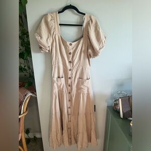 NWT Linen Midi Dress